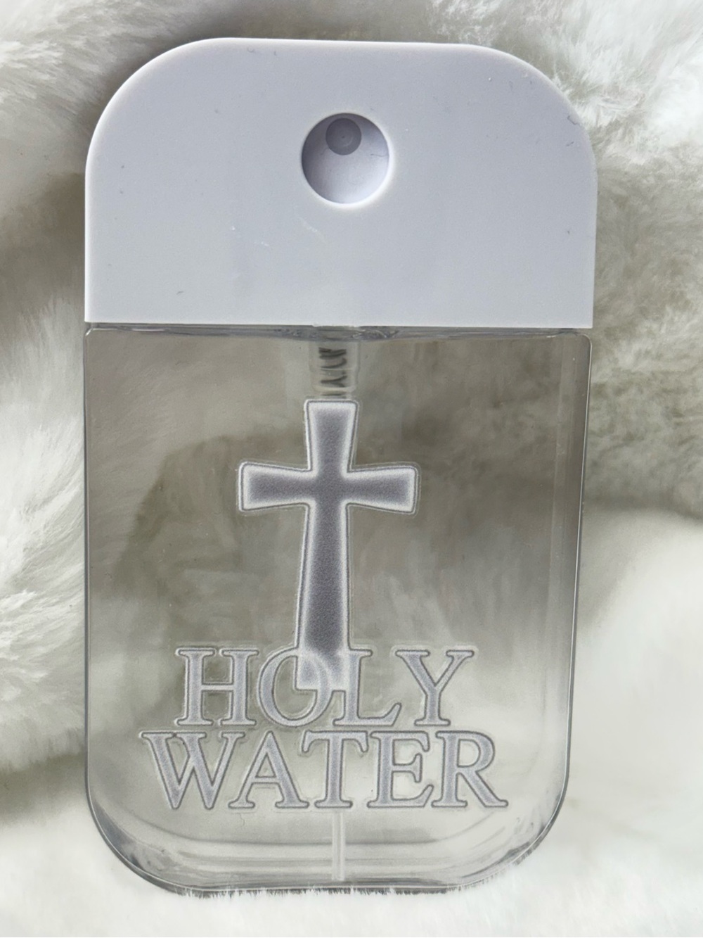 HOLY WATER Clear Hand Sanitizer or Fragrance Bottle with Sprayer Cap